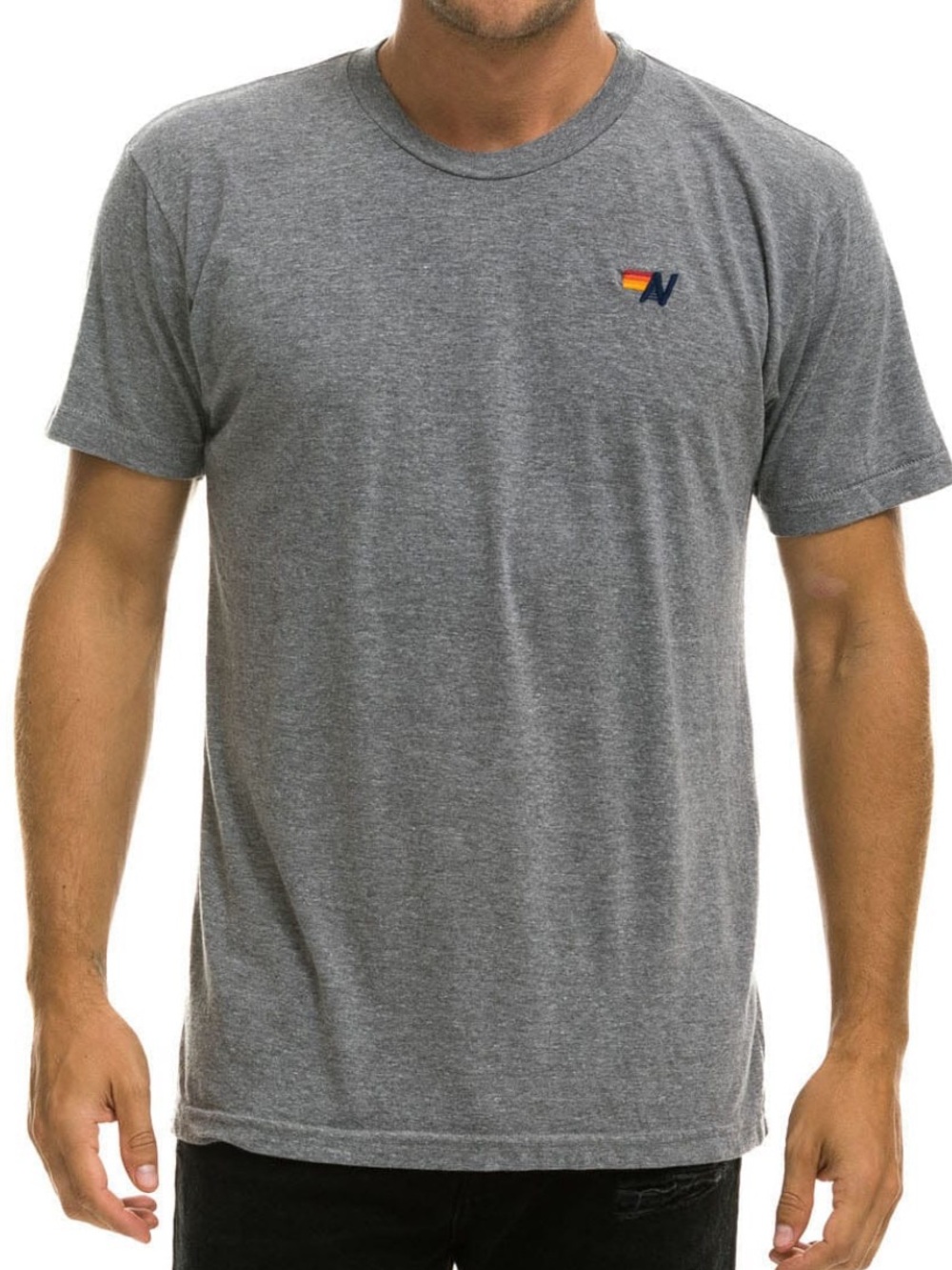 Aviator Nation - Basic Tee, T-shirt. Size XXL. Heather Gray.